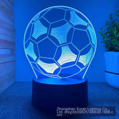 DreamKick Soccer Lamp - Enchanting Night Light for Kids