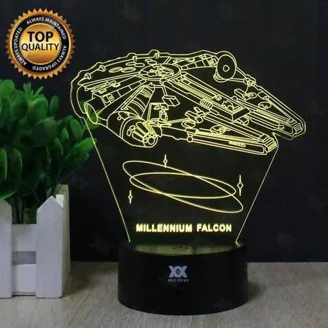 Cosmic Warship 3D Lamp