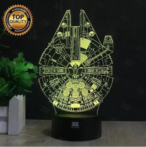 Cosmic Warship 3D Lamp