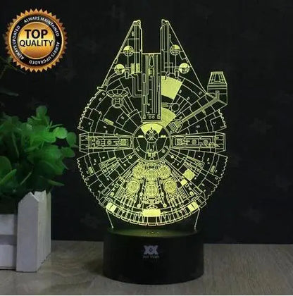 Cosmic Warship 3D Lamp
