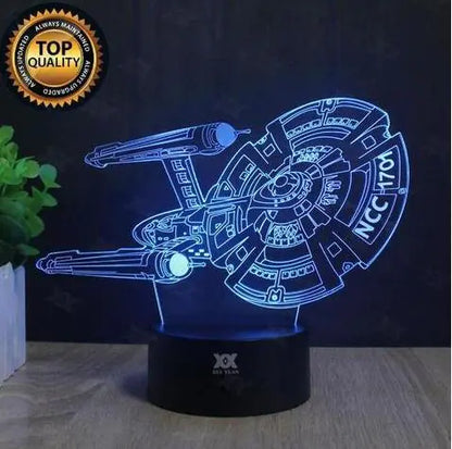 Cosmic Warship 3D Lamp
